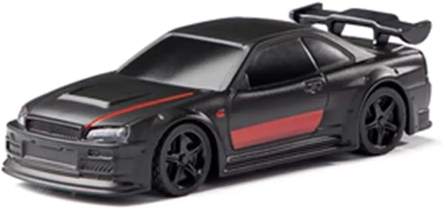 Turbo Racing C74 1/76 Scale Mini RC Drift Cars for Adults, 2.4G 4CH RWD Electric Remote Control Vehicle, Desktop Racing Car Model with High Speed & LED Light