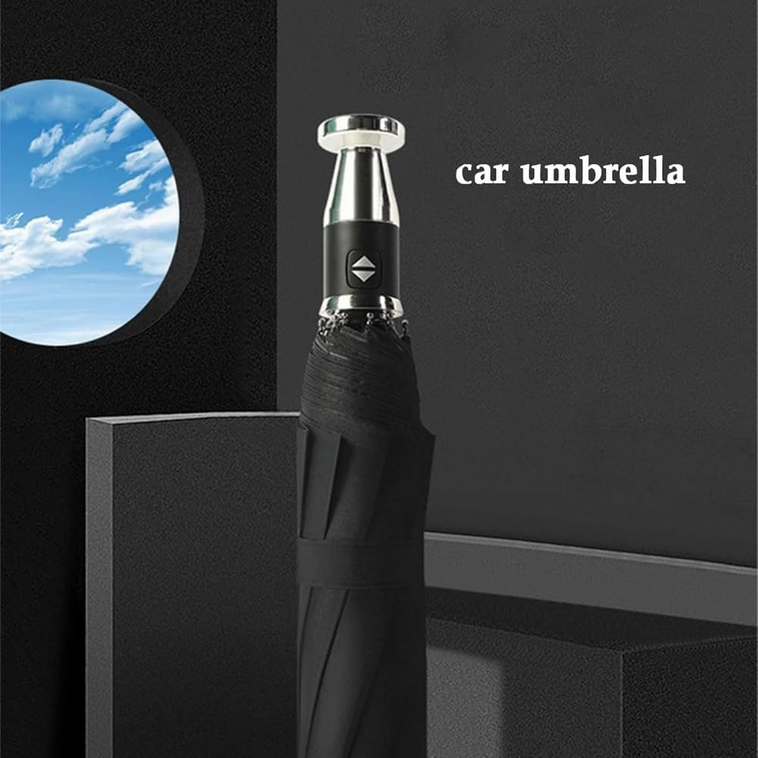 Umbrella with Car Logo for Lamborghini Marzal Miura Murcielago, Sun Umbrella Uv Protection Travel Umbrella Men Women Umbrella Outdoor Accessories,A