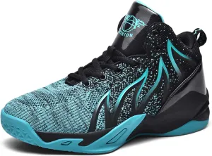 Unisex Adult Basketball Shoes Arch Support Sneakers Anti Slip Breathable Comfortable High Top Sports Running Walking Tennis Shoes