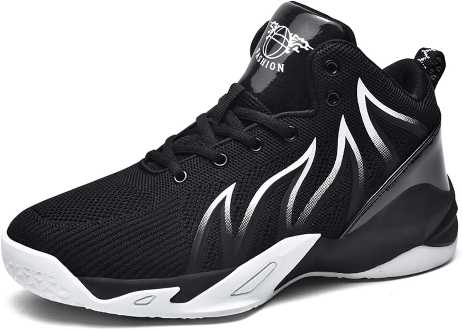 Unisex Adult Basketball Shoes Arch Support Sneakers Anti Slip Breathable Comfortable High Top Sports Running Walking Tennis Shoes