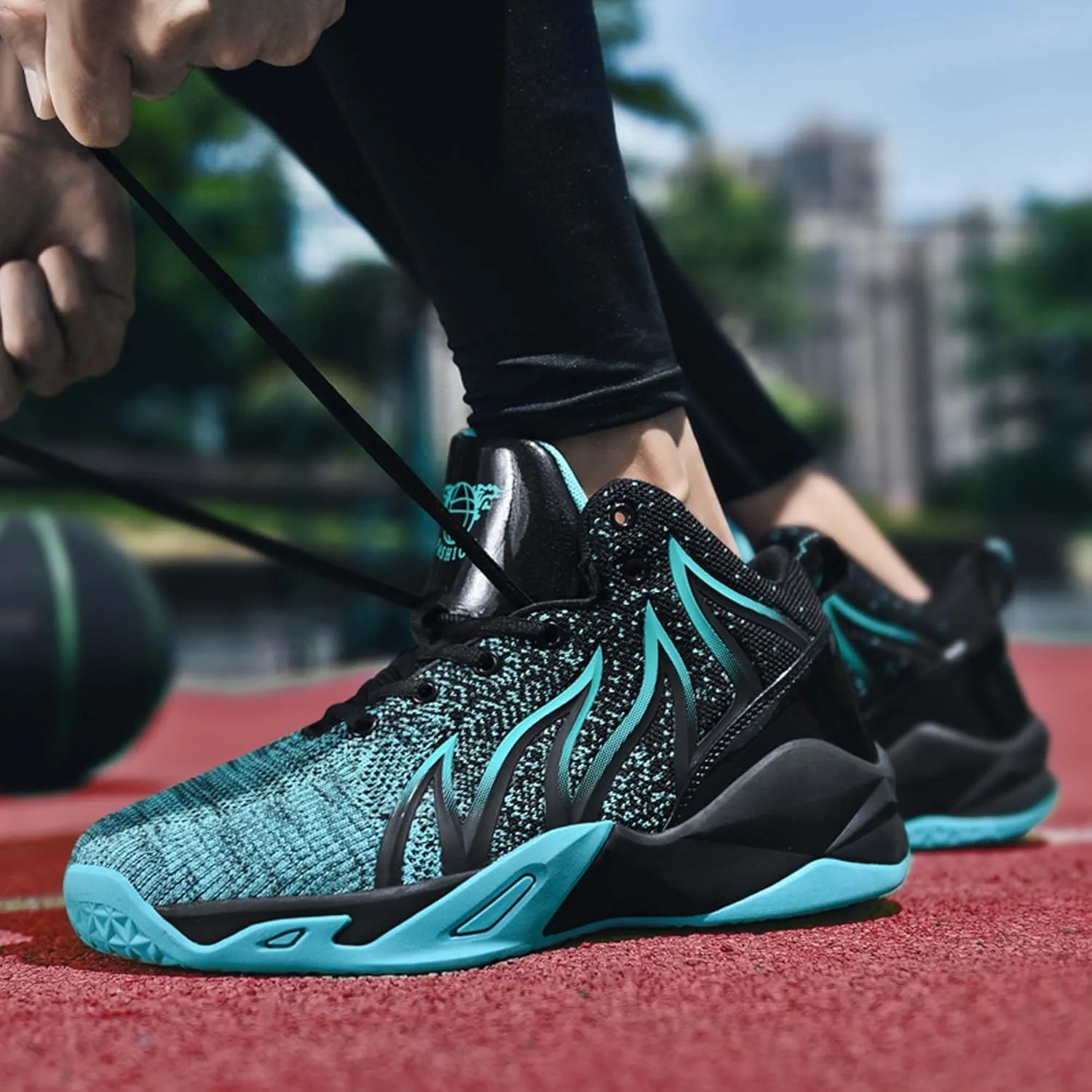 Unisex Adult Basketball Shoes Arch Support Sneakers Anti Slip Breathable Comfortable High Top Sports Running Walking Tennis Shoes