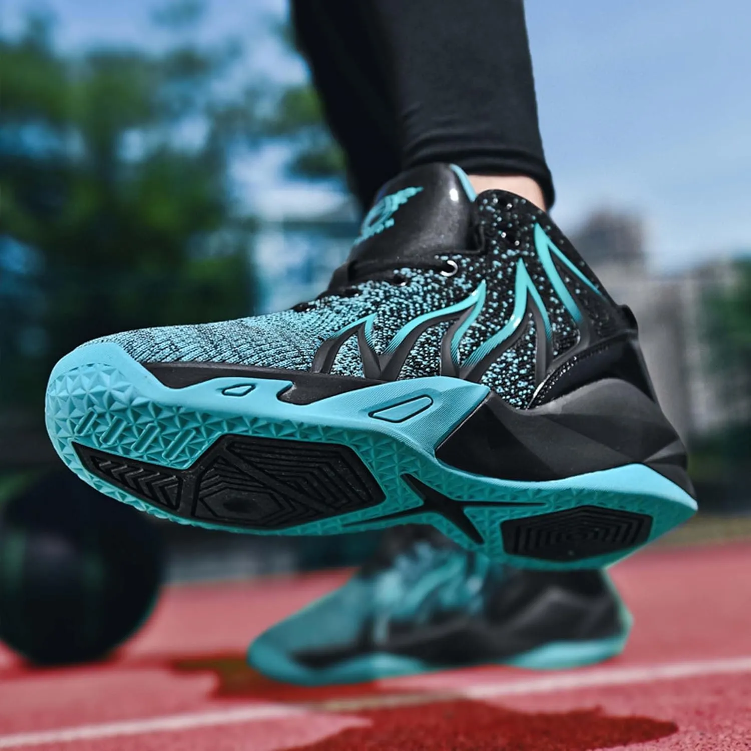 Unisex Adult Basketball Shoes Arch Support Sneakers Anti Slip Breathable Comfortable High Top Sports Running Walking Tennis Shoes