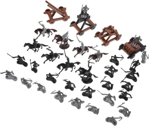 UPKOCH 1Set Medieval Soldier Model Figures with Horses for Sand Table Decor Imaginative Play for Home Supplies and Parent Interaction
