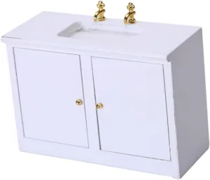UPKOCH 3 pcs Miniature Bathroom Sink Model Set Small DIY Accessory for Dollhouse White Color for Playtime Enhances Mini Scene Decoration and Imagination