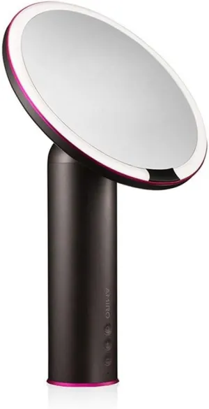 Vanity Mirror Bathroom Vanity Mirror Amiro 8 inch Smart Lighted Vanity Makeup Mirror with Brightness Control,Rechargeable*Product Code: WW-234(Black Chargeable)