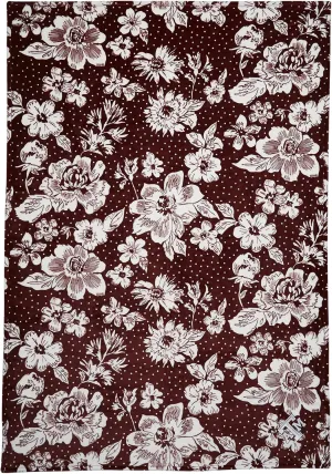 Vera Bradley Women's Collegiate Plush Xl Throw Blanket (Multiple Teams Available), Texas A and M University Maroon/White Rain Garden, One Size