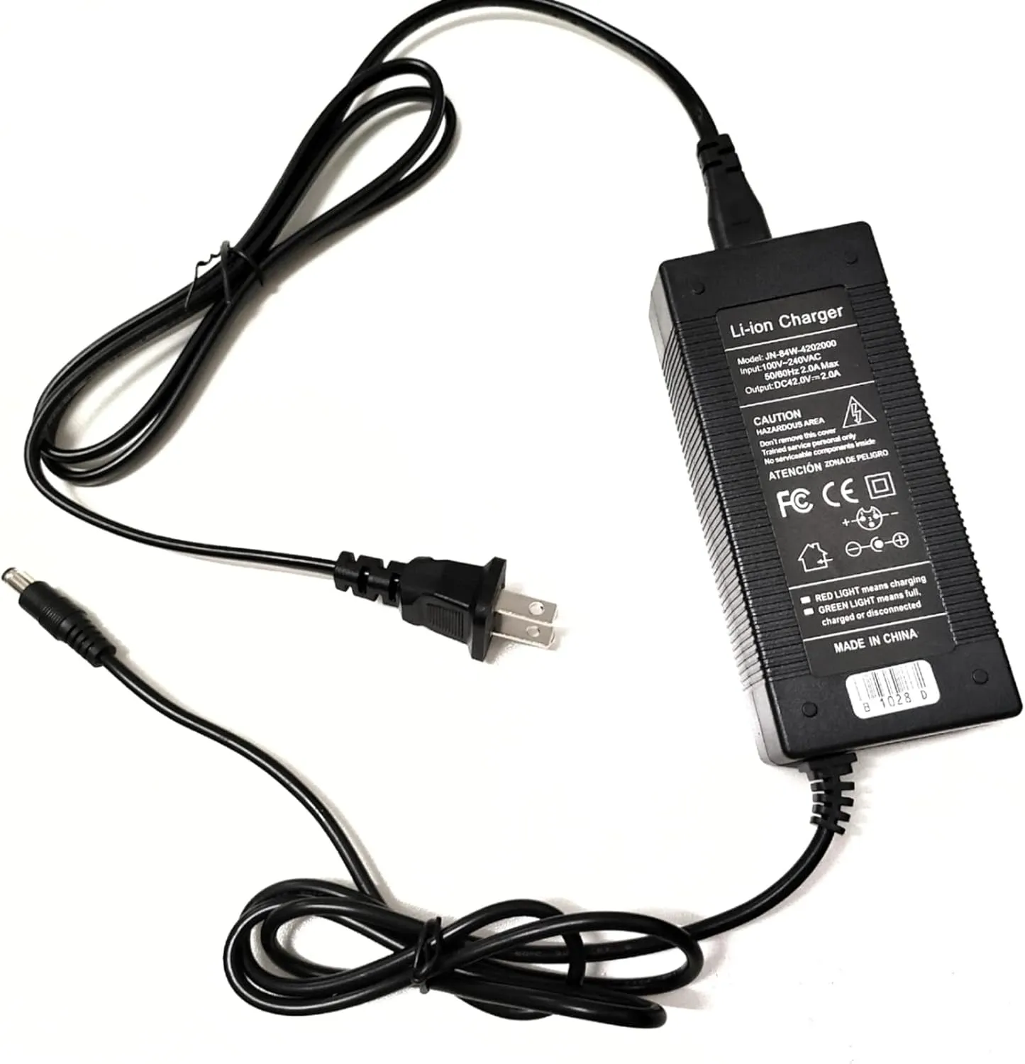 [Verified Fit] 42V 2A 1.5A Charger for 36V Jetson Bolt/Bolt Pro/Adventure/Eris/Metro/Racer/Quest/Journey J5 J8 Ryder Ora Pro, Ancheer, for Swagtron EB5 EB7 EB8, Aventon Pace 350, Jasion eb5 etc