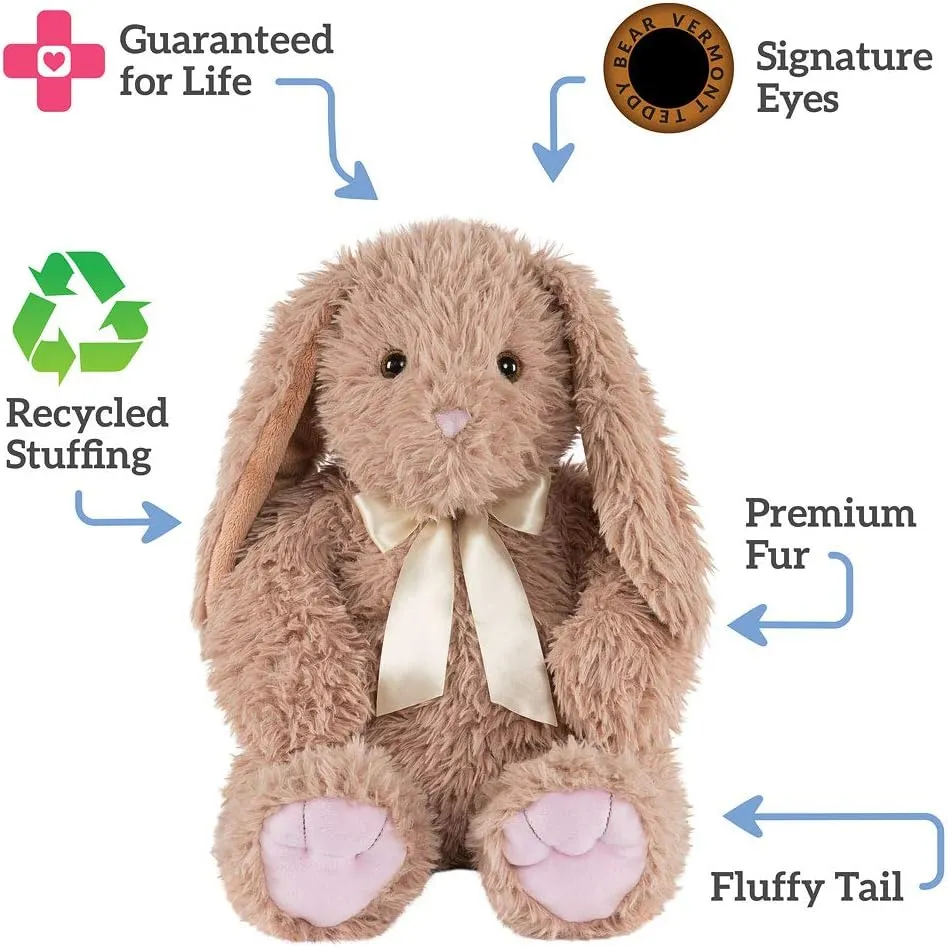 Vermont Teddy Bear Bunny Stuffed Animal - 20 Inch Cute Bunny Plush Toy - Fluffy, Collectible, Snuggly Plushie for Kids & Adults - Perfect Stuffed Rabbit for Cuddles & Gifts
