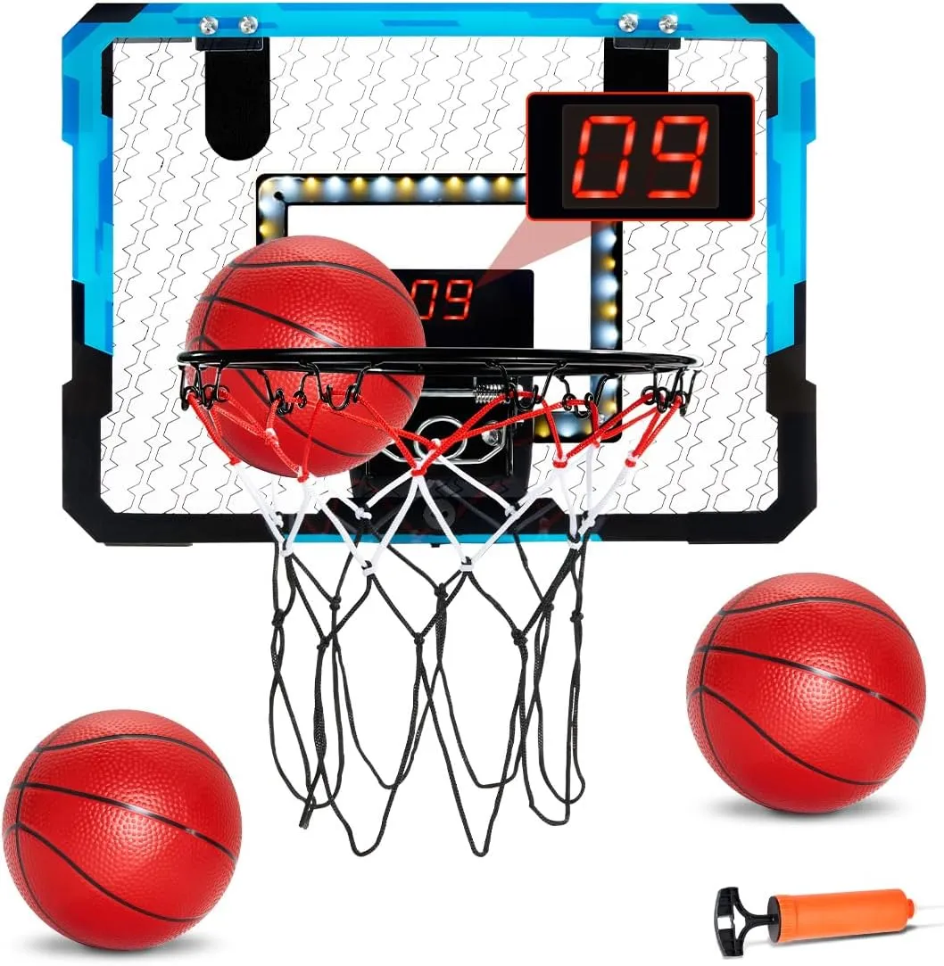 VEVOR Indoor Basketball Hoop for Kids, Indoor and Outdoor Backyard Sport Game, Toddler Basketball Toys for Kids 3-8 Years Old, Boys and Girls
