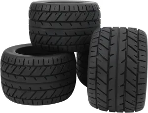 VGEBY RC Tires, 4Pcs 1/8 RC Wheels RC Racing Rubber Tires Fit for Racing Accessaries Parts 165x104mm 3.3 Wheels Infraction 6S Tires