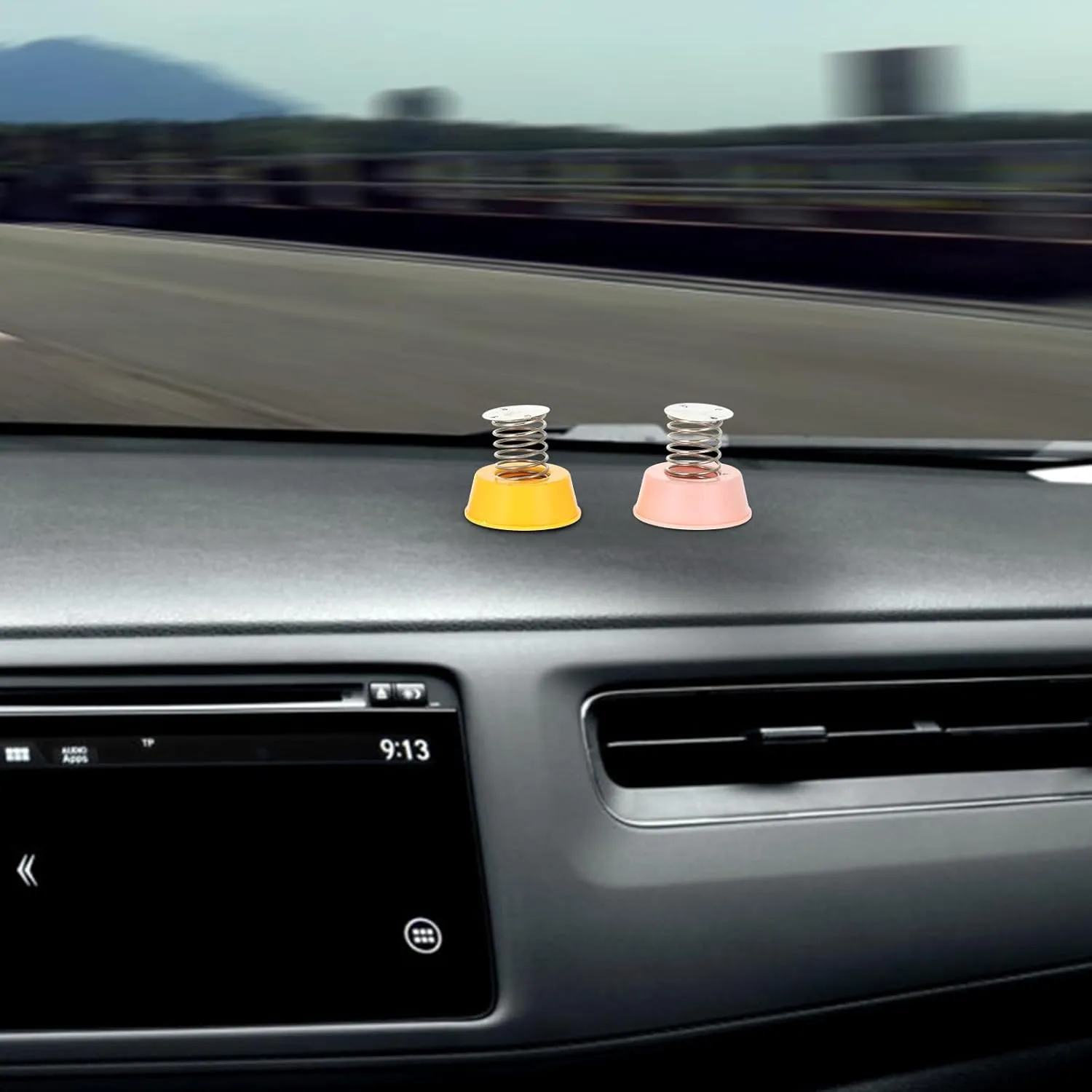 VICASKY 12 Pcs Dashboard Toy Base Car Dashboard Shake Head Doll Spring Stand Dancing Toy Spring Base Interior Accesorios for DIY Car Home Decoration