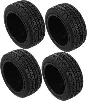 VICASKY Car Accessories 4pcs Mini Tires for Cars Replacement Wheels Ideal for Indoor Outdoor Use