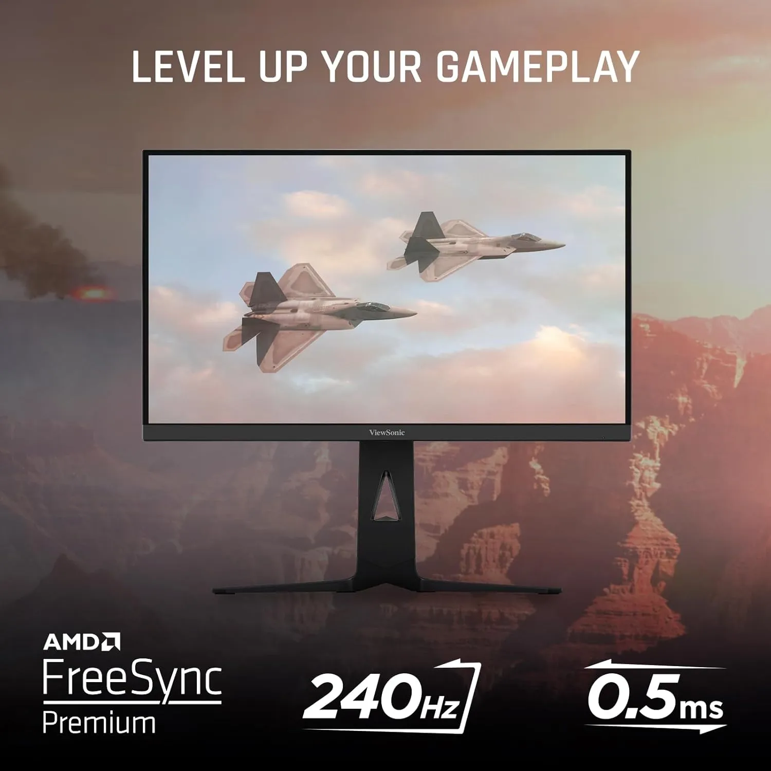 ViewSonic XG2736-2K 27 Inch 1440p 0.5ms 240Hz IPS Gaming Monitor with FreeSync Premium, RGB Lighting, Advanced Ergonomics, HDMI 2.1, DP and 65W USB-C