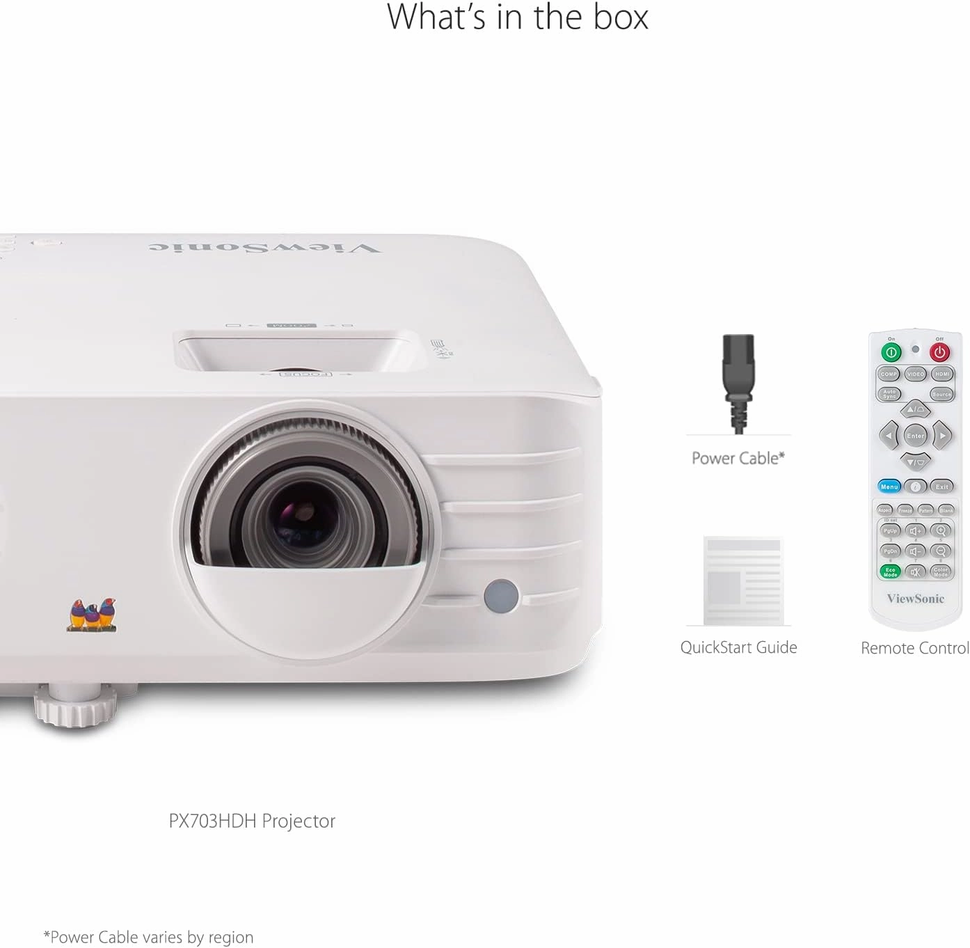 ViewSonic PX703HDH-S 1080p Projector 3500 Lumens - Certified (Renewed)