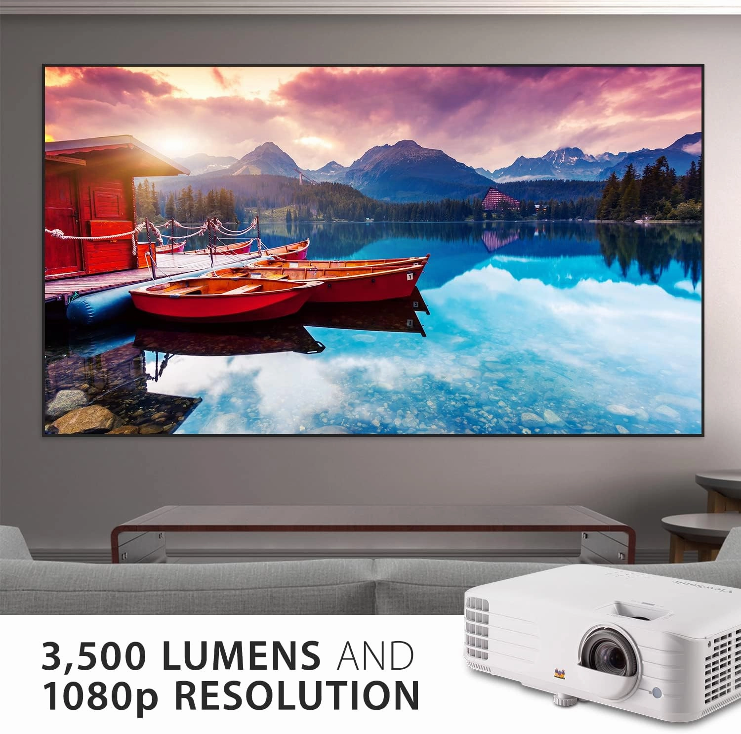 ViewSonic PX703HDH-S 1080p Projector 3500 Lumens - Certified (Renewed)