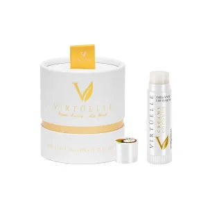 VIRTELLE Organic & Vegan Lip Bundle - Moisturize, Exfoliate, Plump (1 Lip Scrub, 1 Lip Balm)