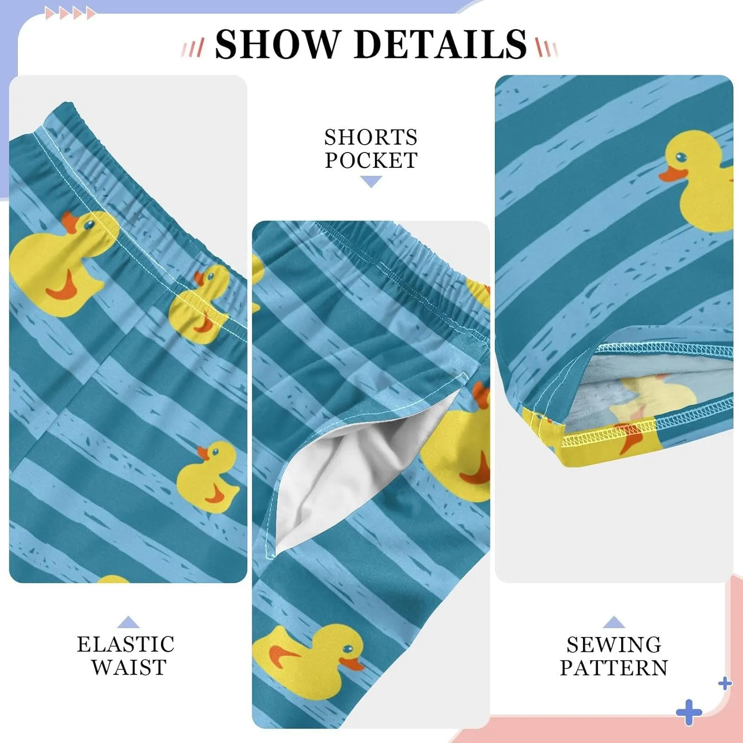 visesunny Joggers Pants for Boys Sweatpants Elastic Waist Animal Printed Long Bottoms Athletic Trousers with Pocket Size S-XL