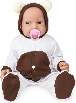 Vollence 14 inch Full Body Silicone Baby Dolls with Magnetic Mouth, Not Vinyl Dolls, Realistic Newborn Silicone Baby Dolls Gifts for Kids,Birthday Gifts Stress Relief for Adults - Girl