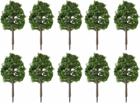 Wakauto 20pcs Model Trees for Train Scenery 3.54inch Miniature Artificial Scale Trees Railroad Architecture Diorama Supplies for DIY Building Model Scenery Landscape