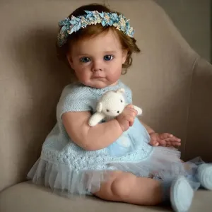Wamdoll 24Inches Realistic Reborn Princess Girl Doll in Soft Touch Vinyl - Forever Yours Beloved, Lifelike Newborn Toddler Collectible Art Dolls with Weighted Cloth Body