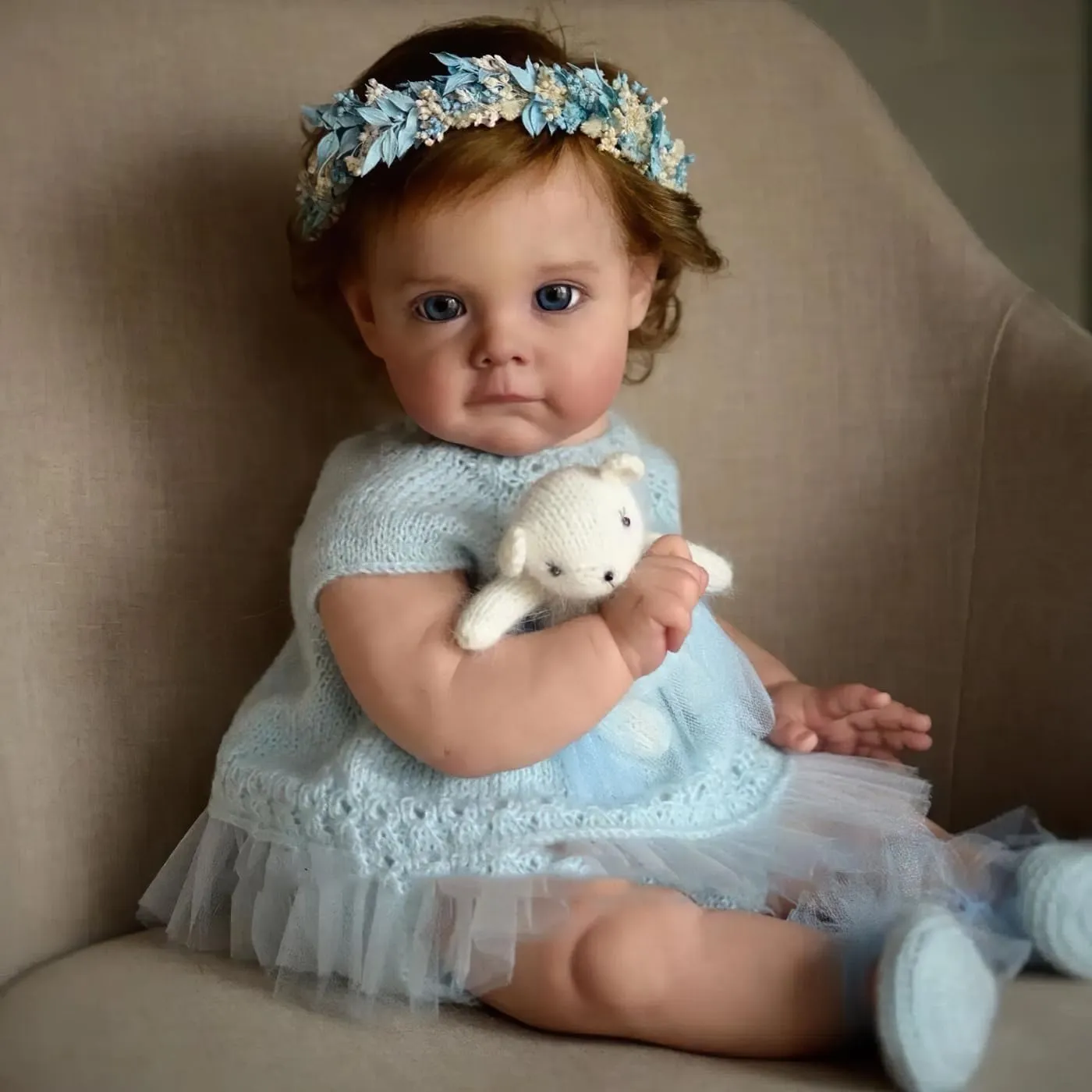 Wamdoll 24Inches Realistic Reborn Princess Girl Doll in Soft Touch Vinyl - Forever Yours Beloved, Lifelike Newborn Toddler Collectible Art Dolls with Weighted Cloth Body