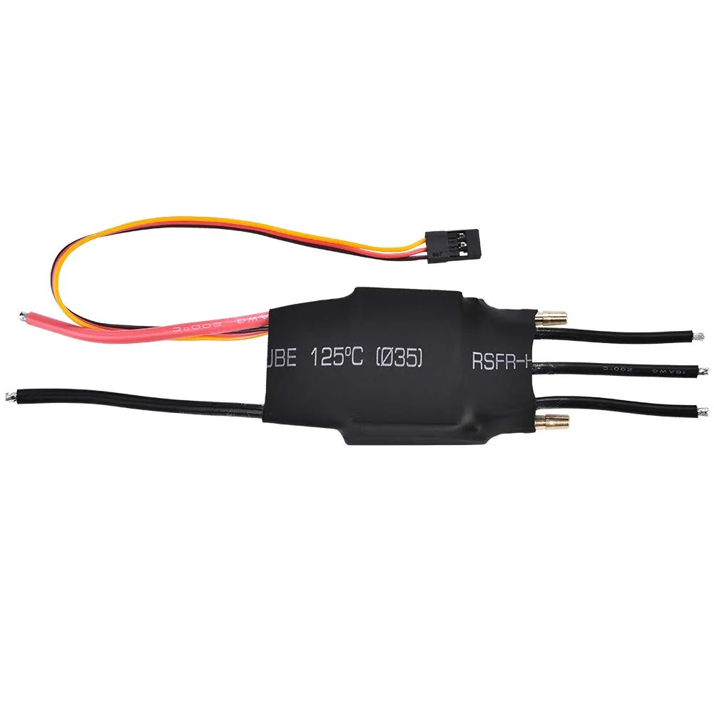 Watercooled ESC, Waterproof Brushless ESC 60A Water Cooling Electronic Speed Controller with 5V/3A UBEC for RC Boat Models Part