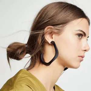 Wavy Hoop Earrings
