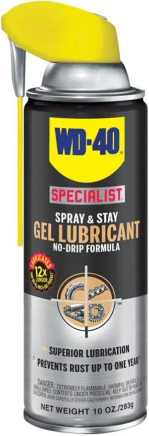 WD-40 Specialist Gel Lube with SMART STRAW SPRAYS 2 WAYS, 10 OZ