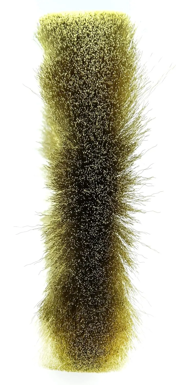 Weiler 01415 6" Narrow Face Crimped Wire Wheel, .005" Brass Fill, 5/8"-1/2" Arbor Hole, Made in The USA (Pack of 2)