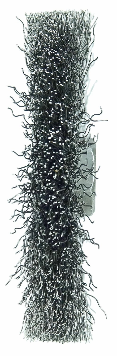 Weiler 13081 4" Narrow Face Crimped Wire Wheel, .014" Steel Fill, 5/8"-11 Unc Nut, Made in the USA