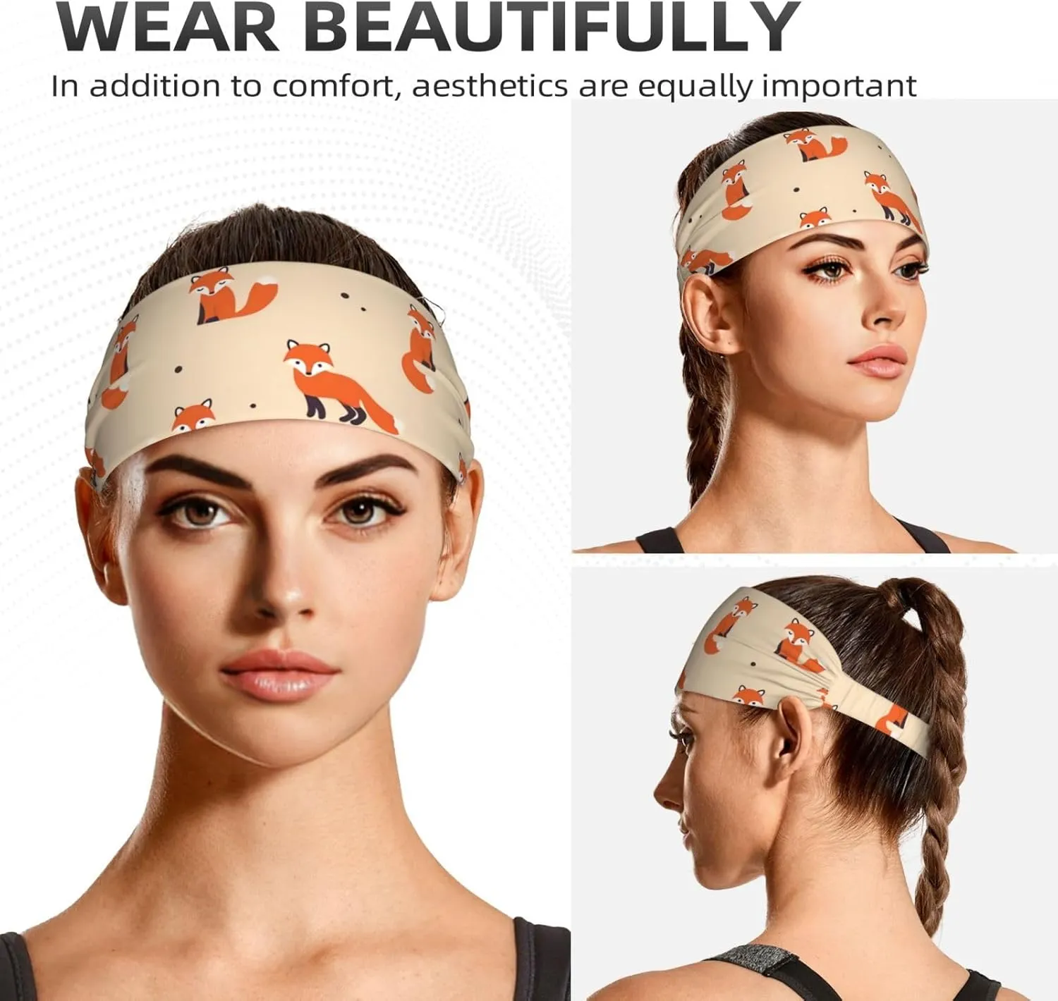 Westie Dogs Beach Summer Tropical Workout Headbands Fashion Sports Sweatbands Yoga for Fitness Athletic Non Slip Wicking Headscarf for Men Womens Girls Summer Accessories Elastic Bands