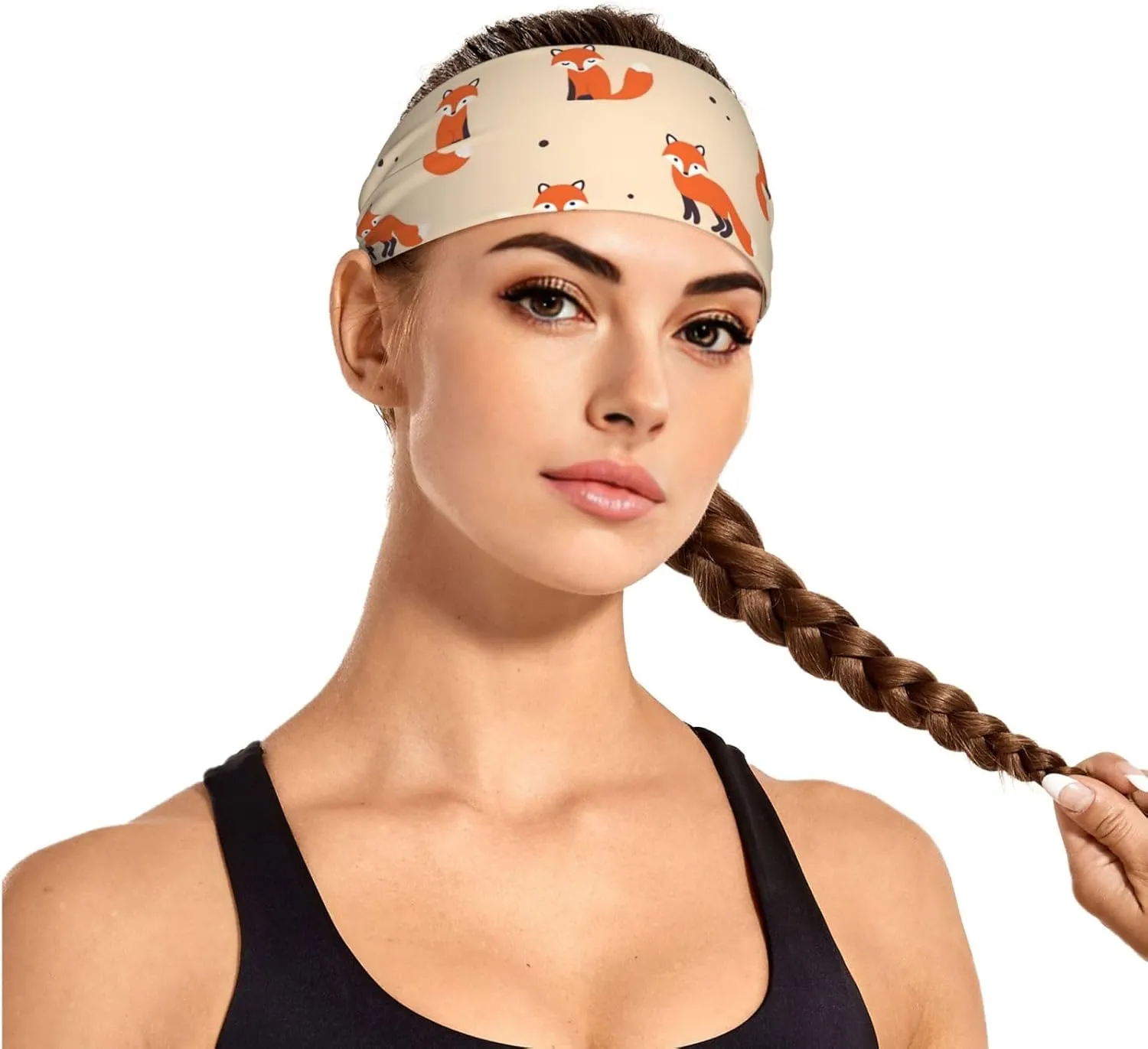 Westie Dogs Beach Summer Tropical Workout Headbands Fashion Sports Sweatbands Yoga for Fitness Athletic Non Slip Wicking Headscarf for Men Womens Girls Summer Accessories Elastic Bands