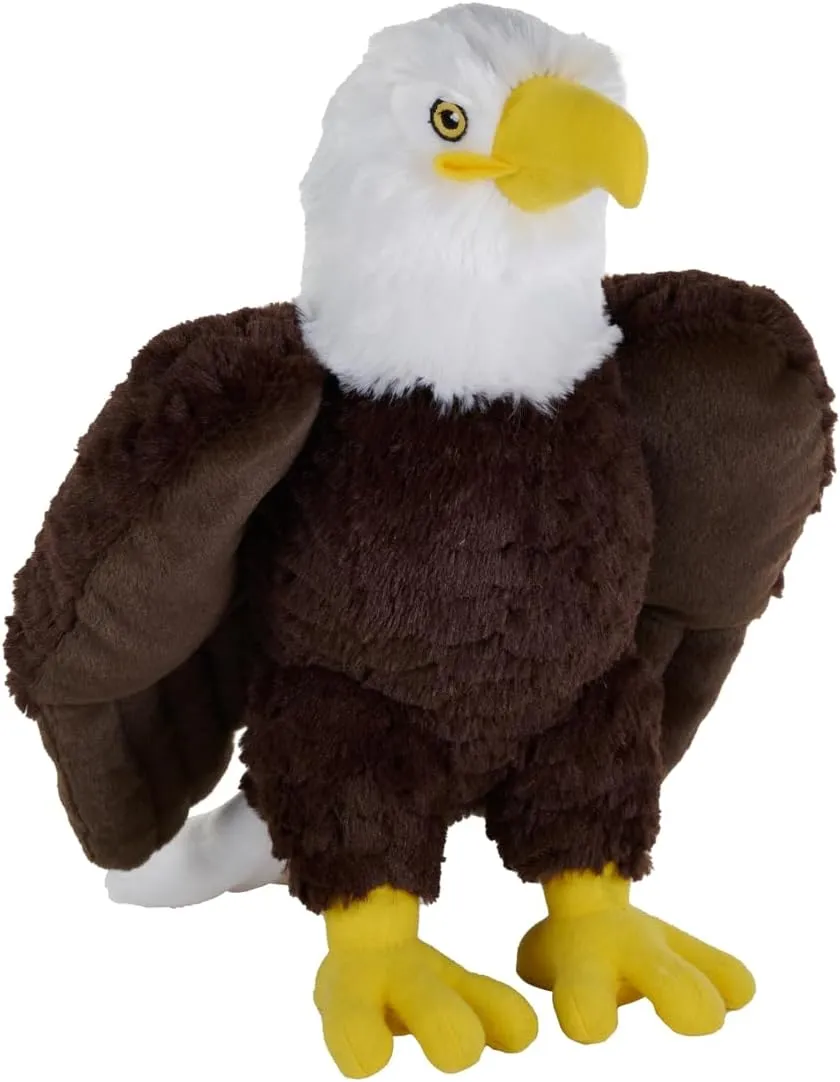 Wild Republic Cuddlekins Eco Bald Eagle, Stuffed Animal, 12 Inches, Plush Toy, Fill is Spun Recycled Water Bottles, Eco Friendly