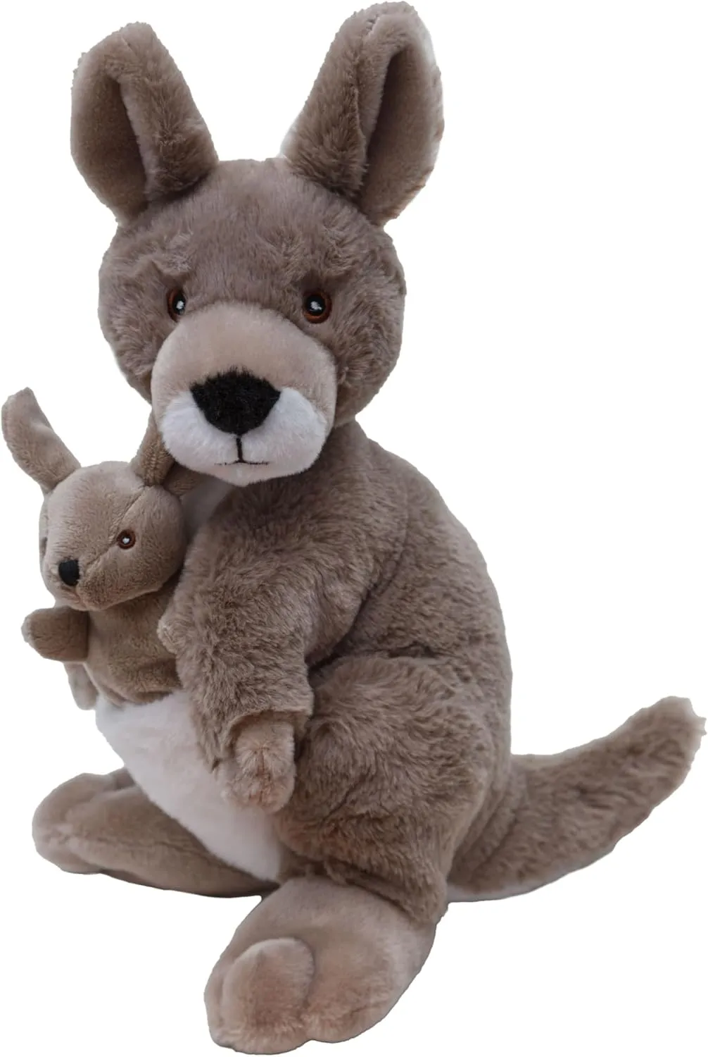 Wild Republic Ecokins, Kangaroo, Stuffed Animal, 12 inches, Gift for Kids, Plush Toy, Made from Spun Recycled Water Bottles, Eco Friendly, Child’s Room Décor