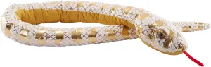 Wild Republic Foilkins Snakes, Lemon Blast Ball Python, Stuffed Animal, 54 inches, Gift for Kids, Plush Toy, Fill is Spun Recycled Water Bottles