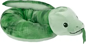 Wild Republic Squishy Snake Green, Stuffed Animal, 52 Inch, Plush Toy, Fill is Spun Recycled Water Bottles