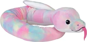 Wild Republic Squishy Snake Sorbet, Stuffed Animal, 52 inch, Plush Toy, Fill is Spun Recycled Water Bottles