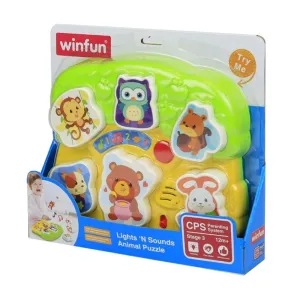 Winfun Lights 'N Sounds Animal Puzzle