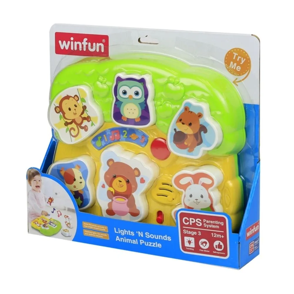 Winfun Lights 'N Sounds Animal Puzzle