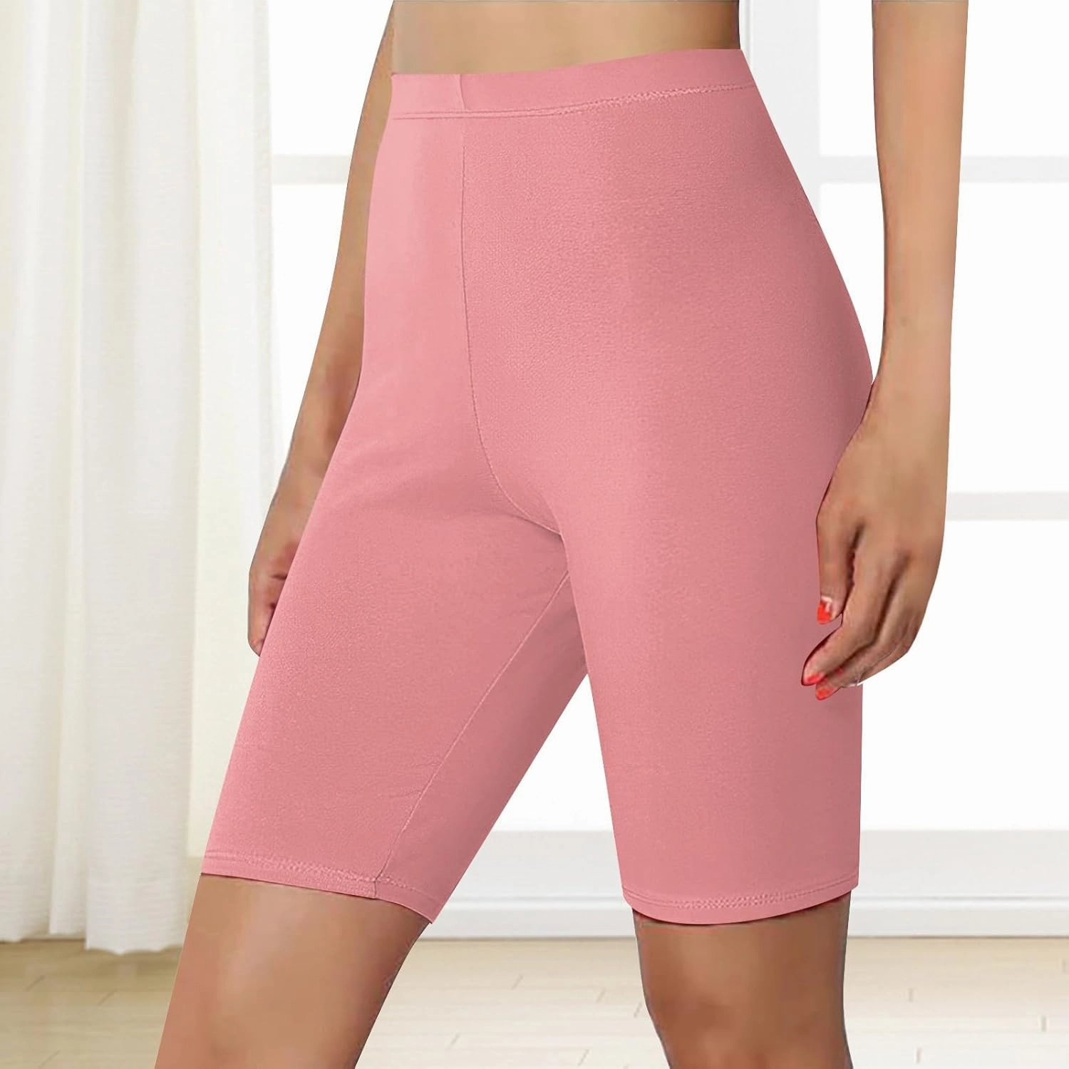 Women's Biker Shorts Women's Fitness Yoga Shorts High Waist Women's Dance Volleyball Hip High Waisted Tummy Control