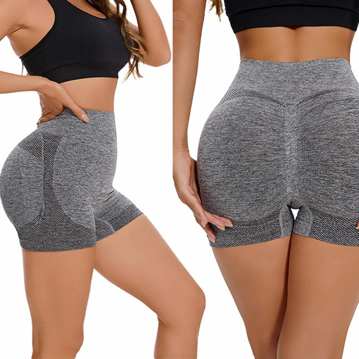 Women Workout Impact Shorts Women's Sports Skinny Hip Quarter Pants High Waisted Yoga Fitness Pants Short Pants