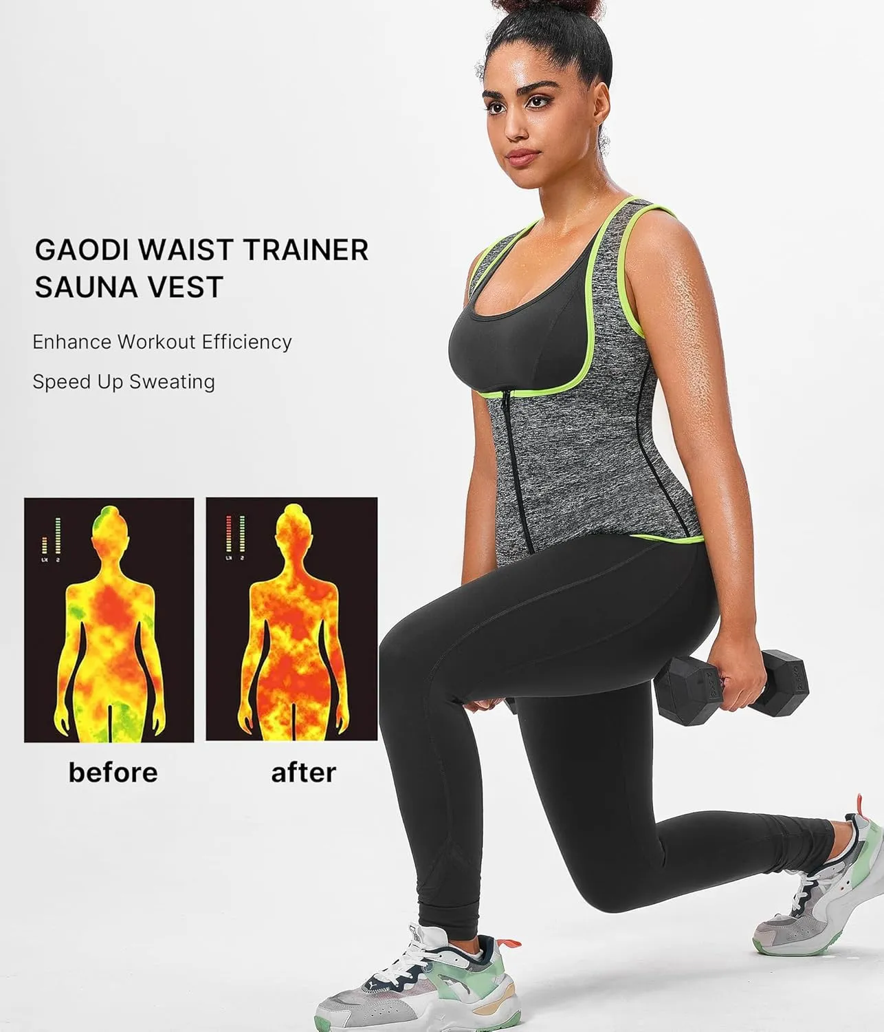 Womens' Sauna Suit Workout Sweat Body Shaper