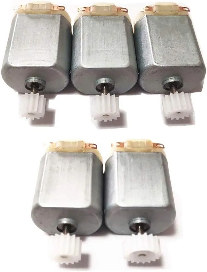 Xianglaa-Motor 1.5V-6V 0.3A 16000RPM Mini DC Motor, for DIY Toys Hobbies Smart Car Motor 130 Small Motor, Micro DC Motor, Wide Range of Applications (Speed(RPM) : Motor 12Tooth)