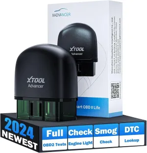 XTOOL Advancer AD20 OBD2 Scanner Check Engine Light Diagnostic Scan Tool for iPhone/Android, OBDII Scanner for Car, Mode 6, Live Data, Freeze Frame, Performance/Voltage Test