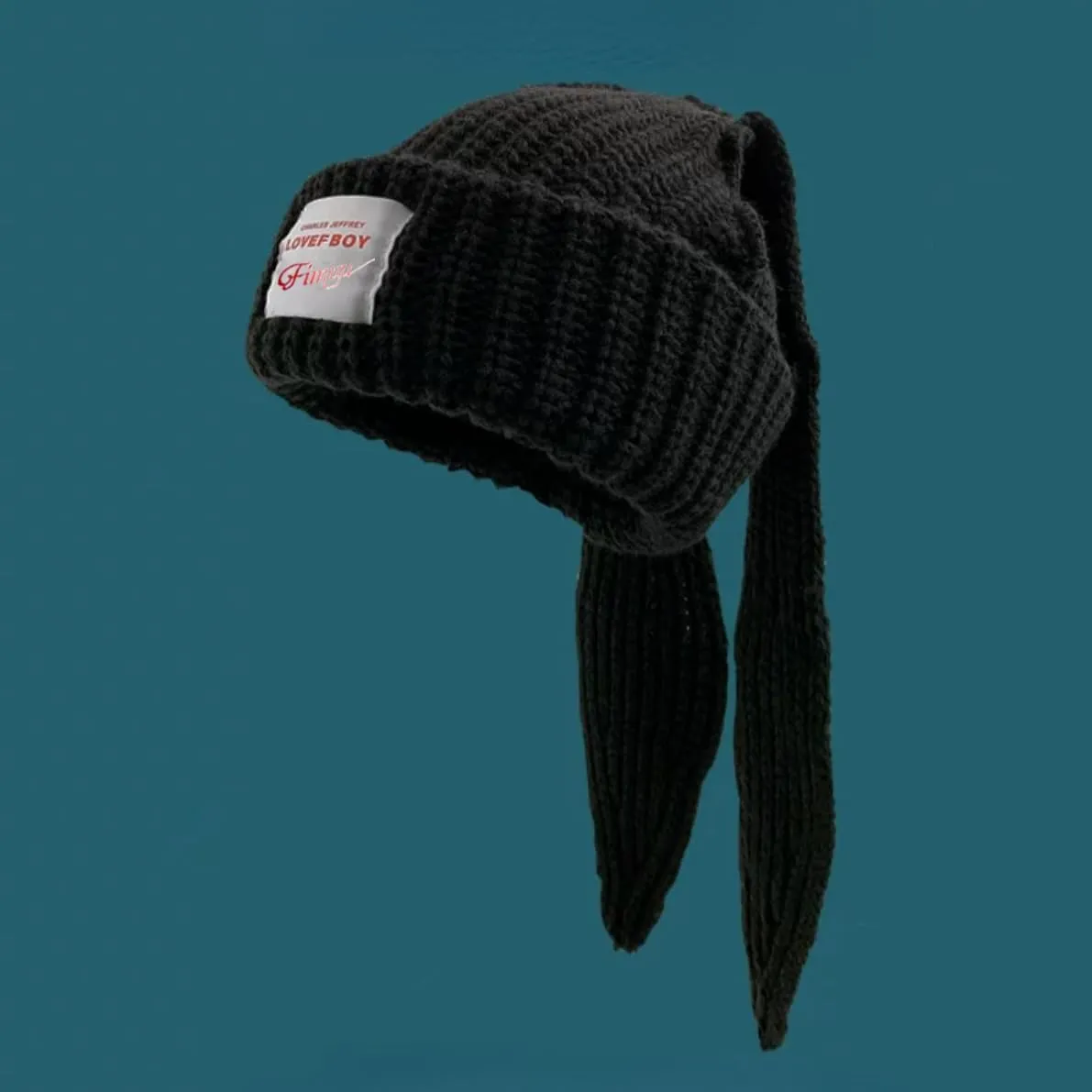 Y2k Hats New Jeans Bunny Ears Hat Kpop Outfits for Women Women's Beanie Hip-hop Beanies Grunge Girl Caps