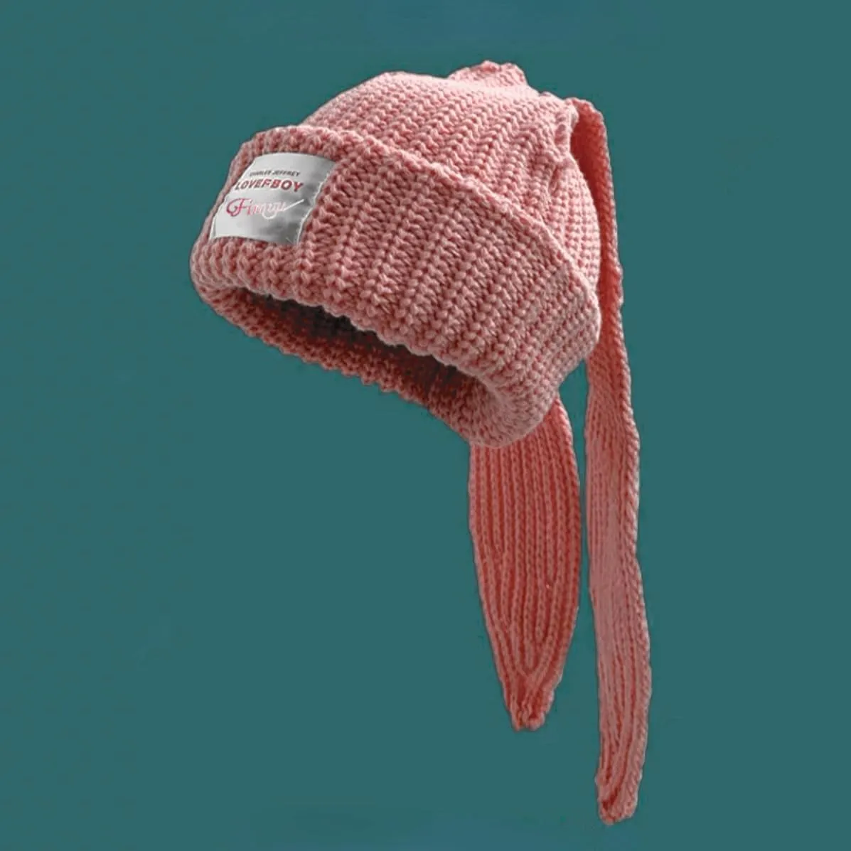 Y2k Hats New Jeans Bunny Ears Hat Kpop Outfits for Women Women's Beanie Hip-hop Beanies Grunge Girl Caps