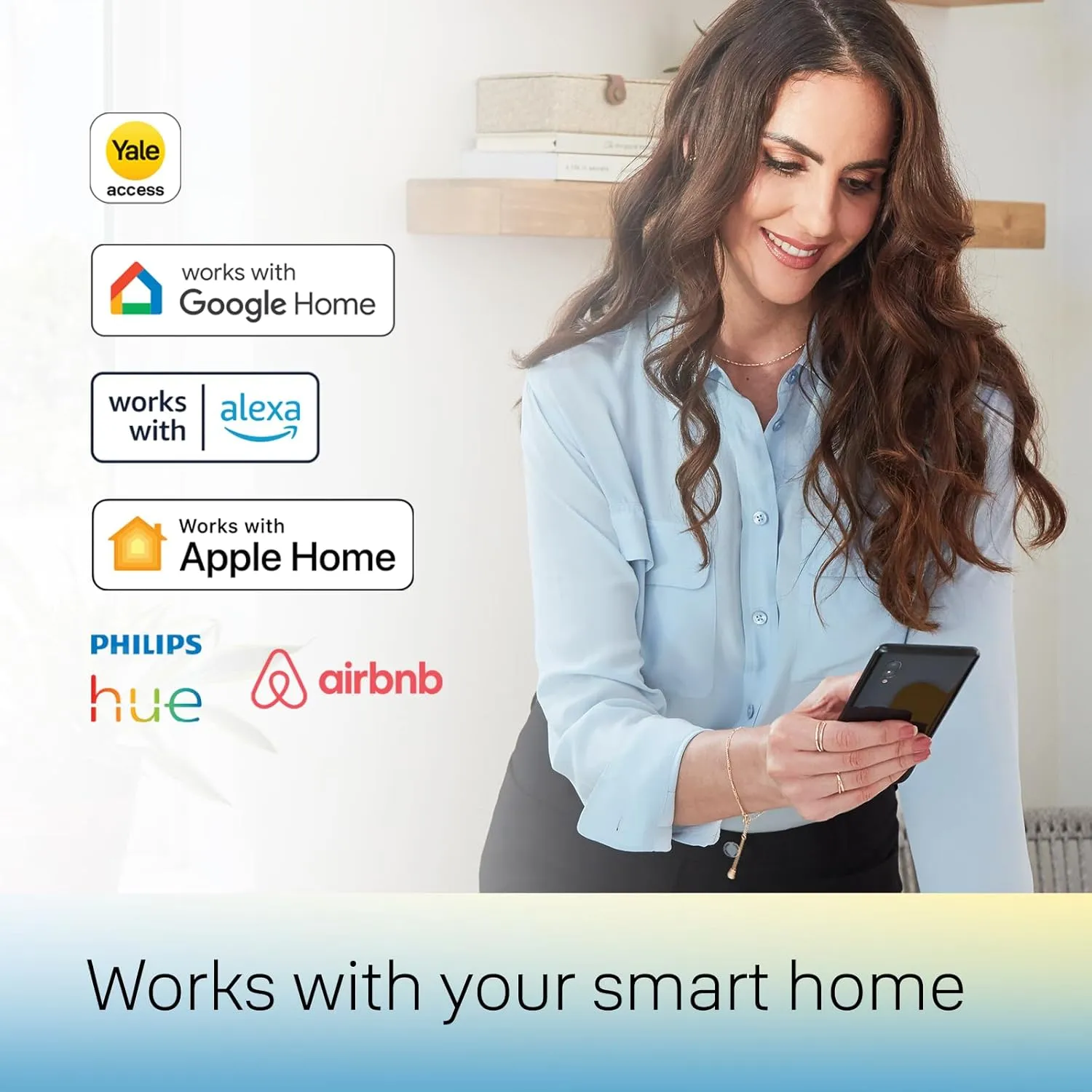 Yale Security Assure Lock 2 Plus Apple Home Keys (Tap to Open) Deadbolt, Satin Nickel Smart Keyless Entry Door Lock with Wi-Fi Connected Keypad for Code Entry and Remote Access, YRD450-N-WF1-619