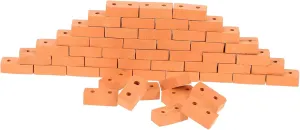 YARNOW 50pcs Realistic Mini Bricks DIY Miniature Building Blocks Tabletop Decorations Safe Playhouse Props for Boys and Girls