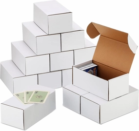 Yexiya 400 Count Trading Card Storage Box Cardboard Baseball Card Storage Box Collectible Cases for Sports Gaming Cardboard Game Collecting Holder Supplies(30 Pcs)