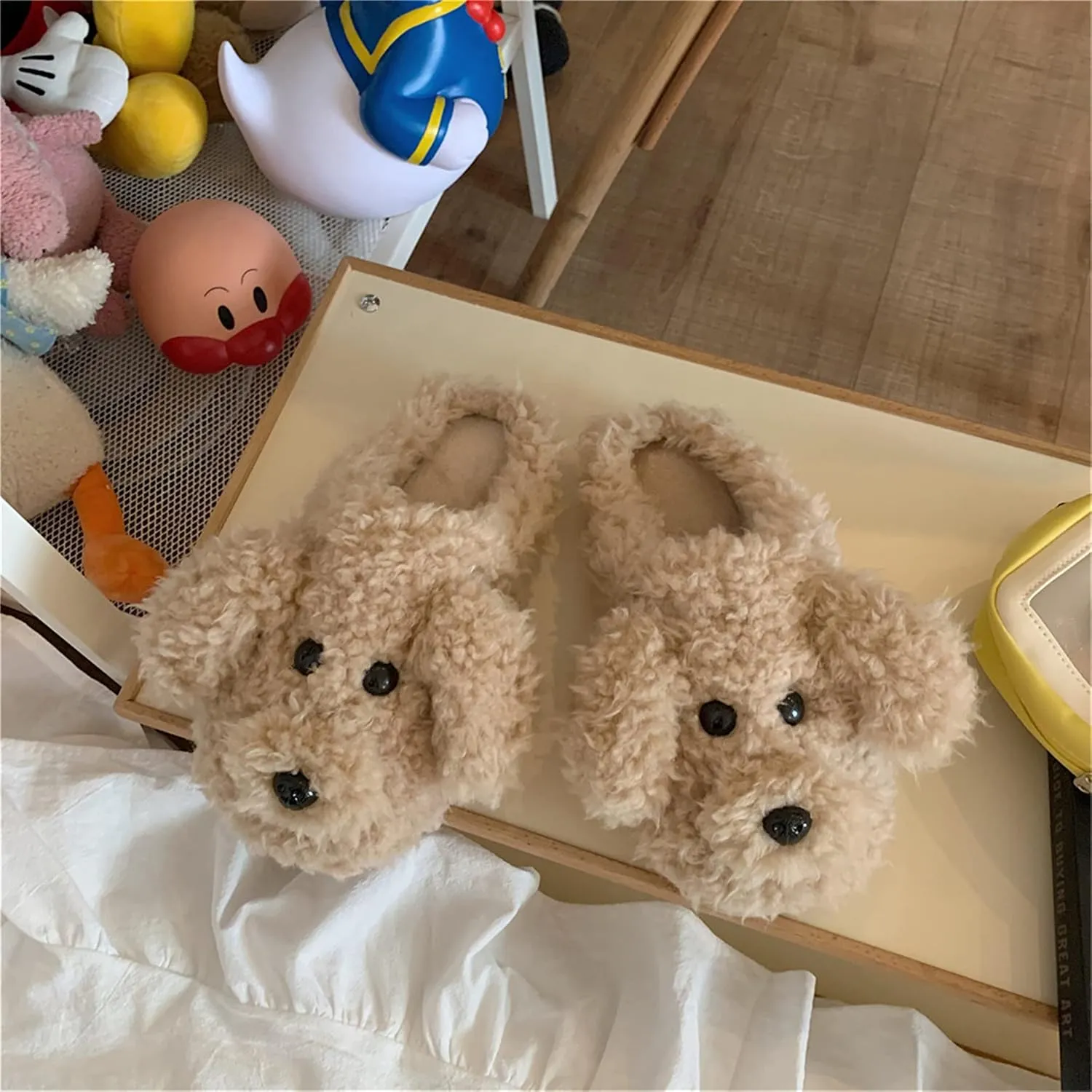 YILANLAN Women's Cartoon Animal Dog Home Cute Slippers - Warm Winter Slippers